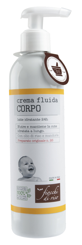 FIOCCHI DI RISO CREMA FLUIDA CORPO IDRATANTE 240 ML - farmasorriso.com