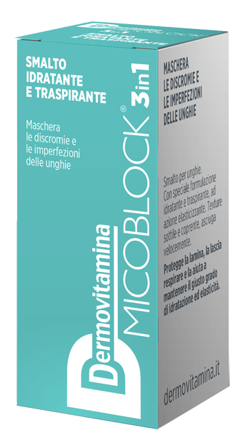 DERMOVITAMINA MICOBLOCK 3 IN 1 SMALTO IDRATANTE E TRASPIRANTE TURCHESE 5 ML - farmasorriso.com