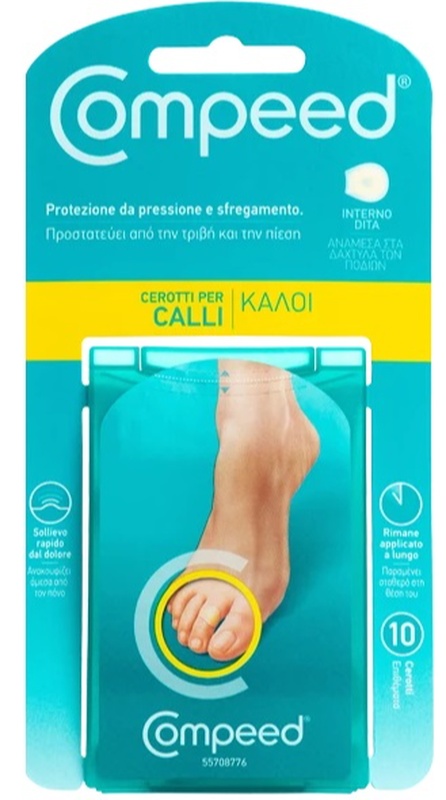 COMPEED CEROTTI PER CALLI INTERNO DITA 10 PEZZI - farmasorriso.com