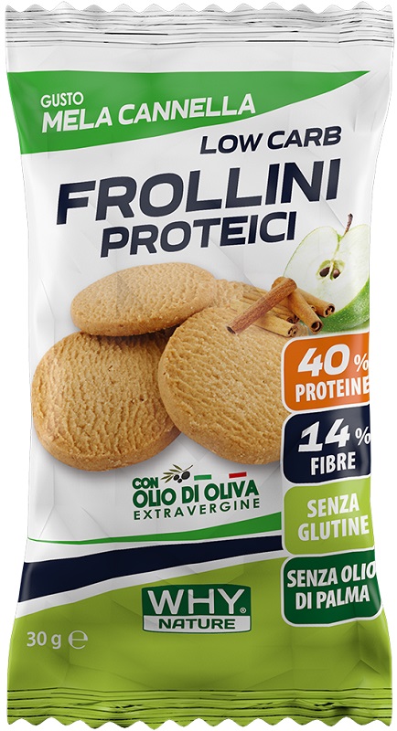 WHYNATURE FROLLINI PROTEICI MELA-CANNELLA 30 G - farmasorriso.com