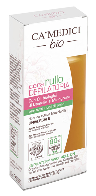 CA' MEDICI BIO CERA DEPILATORIA PER RULLO MELOGRANO E CAMELIA 100 ML - farmasorriso.com