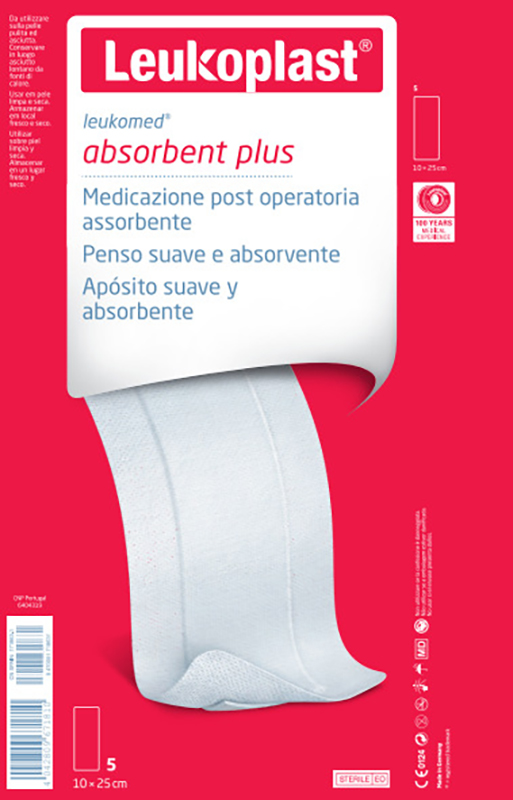 LEUKOMED MEDICAZIONE POST-OPERATORIA IN TESSUTO NON TESSUTO 10 X 25 CM - farmasorriso.com