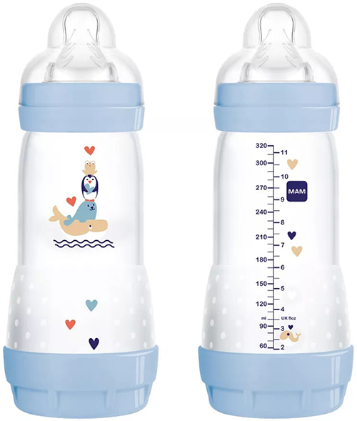 MAM BIBERON EASY START 320 ML 4+ TETTARELLA 3 MASCHIO - farmasorriso.com