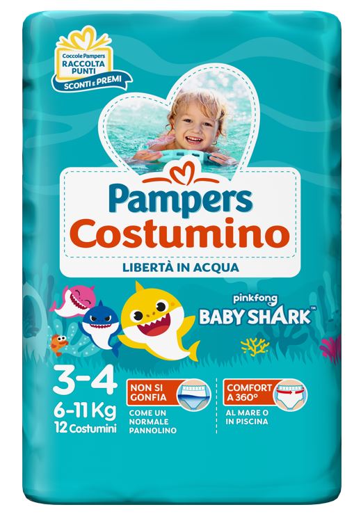 PAMPERS COSTUMINO MIDI 12 PEZZI - farmasorriso.com