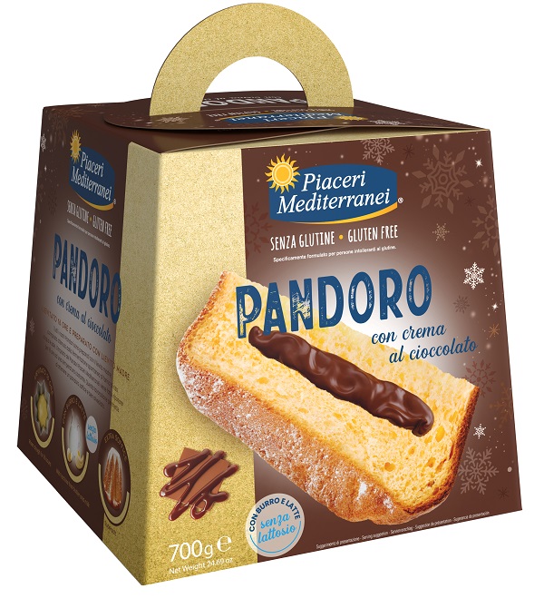 PIACERI MEDITERRANEI PANDORO CREMA AL CIOCCOLATO 700 G - farmasorriso.com