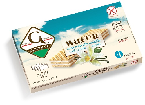 WAFER CON CREMA ALLA VANIGLIA 4 PORZIONI X 45 G - farmasorriso.com