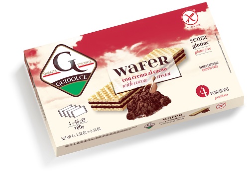WAFER CON CREMA AL CACAO 4 PORZIONI X 45 G - farmasorriso.com