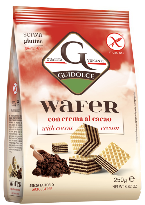 WAFER CON CREMA AL CACAO 250 G - farmasorriso.com