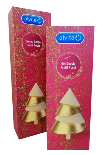 ALVITA GEL DOCCIA NATALE FRUTTI ROSSI 300 ML - farmasorriso.com