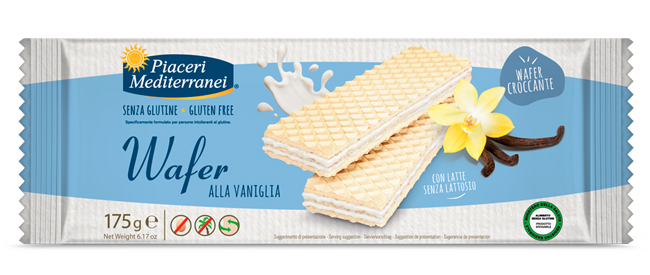 PIACERI MEDITERRANEI WAFER VANIGLIA 175 G - farmasorriso.com