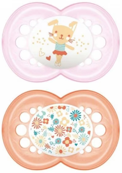 MAM SUCCHIETTO ORIGINAL 16+ SILICONE FEMMINA 2 PEZZI - farmasorriso.com