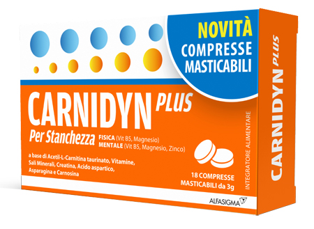 CARNIDYN PLUS 18 COMPRESSE MASTICABILI - farmasorriso.com