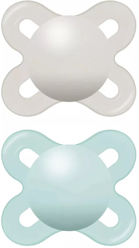 MAM SUCCHIETTO ORIGINAL START 0-2 MESI SILICONE NEUTRO 2 PEZZI - farmasorriso.com