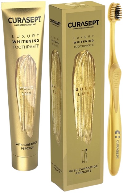 CURASEPT GOLD LUXURY WHITENING DENTIFRICIO 75 ML - farmasorriso.com