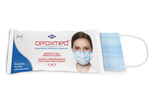 CEROXMED MASCHERA CHIRURGICA ANTIAPPANNAMENTO MONOUSO - farmasorriso.com