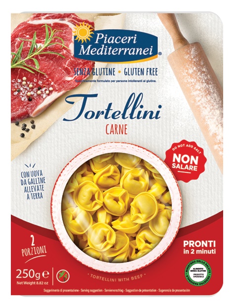 PIACERI MEDITERRANEI TORTELLINI CARNE 250 G - farmasorriso.com