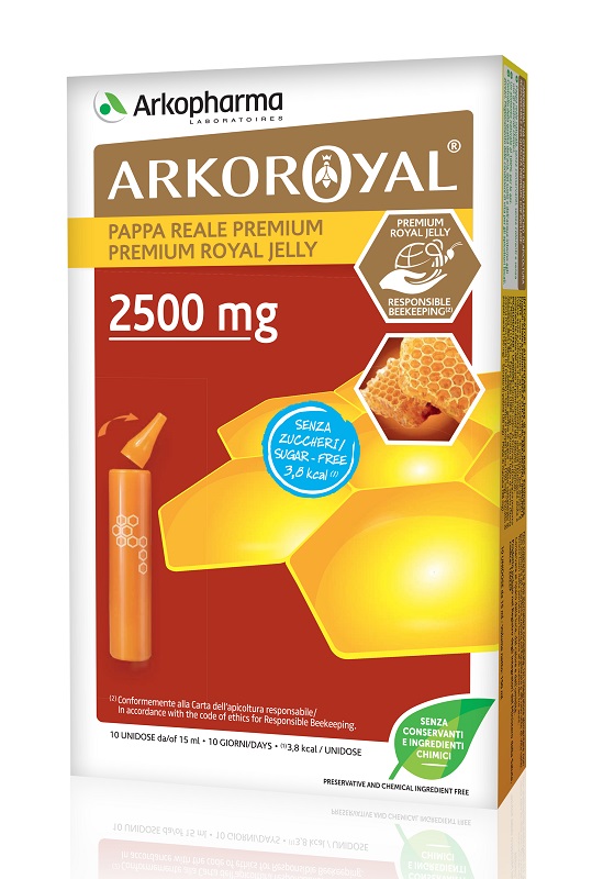ARKOROYAL PAPPA REALE 2500 MG SENZA ZUCCHERO 10 FIALE - farmasorriso.com
