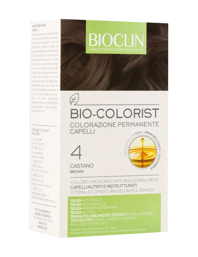 BIOCLIN BIO COLOR FAST&PERFECTION 4,0 CASTANO CREMA COLORANTE 60 ML + RIVELATORE IN CREMA 60 ML + BIO COLOR SHAMPOO 10 ML + BIO COLOR MASCHERA 10 ML - farmasorriso.com