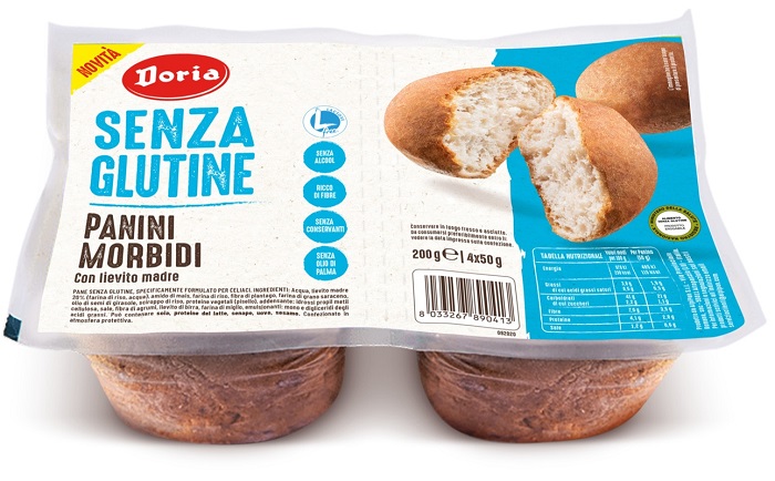 DORIA PANINI MORBIDI 4 PEZZI DA 50 G - farmasorriso.com