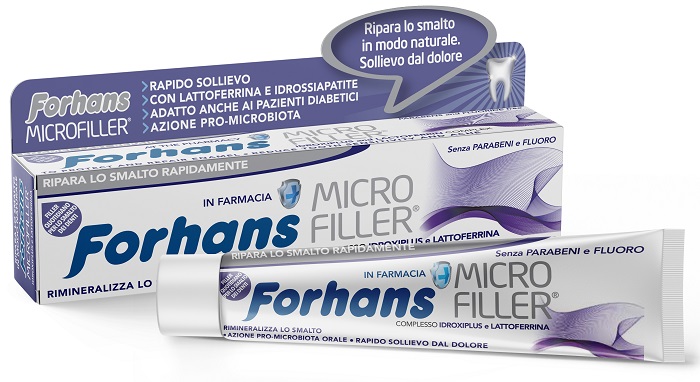 FORHANS DENTIFRICIO MICROFILLER PROTEZIONE SMALTO 75 ML - farmasorriso.com