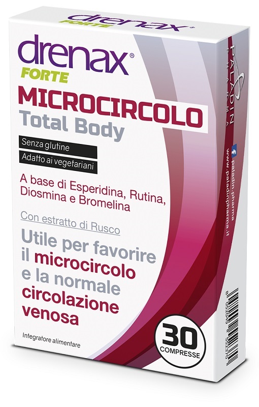 DRENAX FORTE MICROCIRCOLO TOTAL BODY 30 COMPRESSE - farmasorriso.com