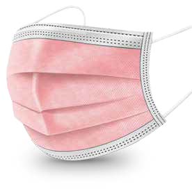 MASCHERINA CHIRURGICA 360MASK02/R ROSA 10 PEZZI - farmasorriso.com