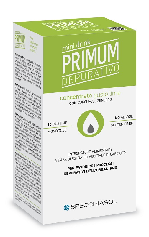 PRIMUM DEPURATIVO MINIDRINK LIME 15 STICK DA 10 ML - farmasorriso.com