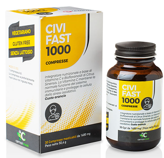 CEMONMED CIVIFAST 1000 30 COMPRESSE MASTICABILI - farmasorriso.com