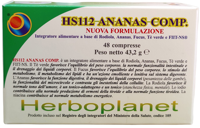 HS112 ANANAS COMP 48 COMPRESSE - farmasorriso.com