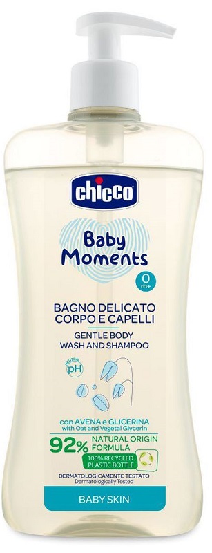 CHICCO BABY MOMENTS BAGNO CORPO CAP 500 ML - farmasorriso.com