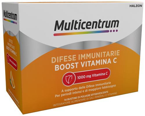 MULTICENTRUM DIFESE IMMUNITARIE BOOST VITAMINA C 14 BUSTINE - farmasorriso.com