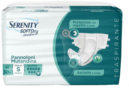 PANNOLONE MUTANDINA SERENITY SD SENSITIVE SUPER L 15 PEZZI - farmasorriso.com