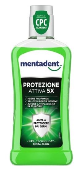 MENTADENT COLLUTORIO PROTEZIONE ATTIVA 400 ML - farmasorriso.com