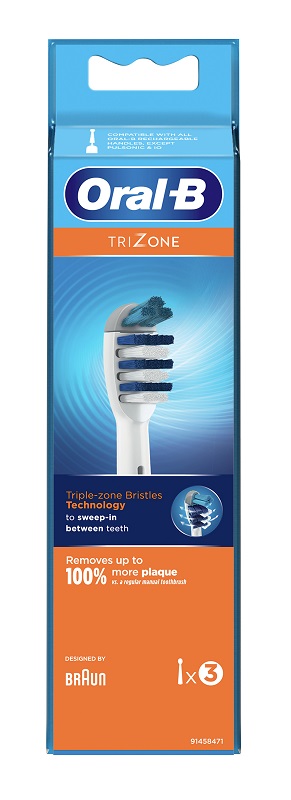 ORALB TRIZONE EB30 TESTINE PER SPAZZOLINO ELETTRICO 3 PEZZI - farmasorriso.com