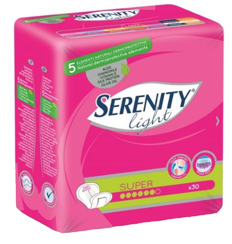 PANNOLONE PER INCONTINENZA SERENITY LIGHT LADY SUPER 12 PEZZI - farmasorriso.com