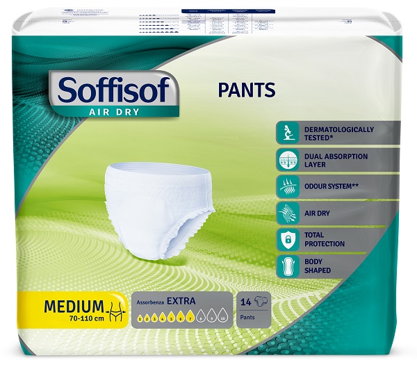 PANNOLONE SOFFISOF AIR DRY PANTS EXTRA M 14 PEZZI - farmasorriso.com