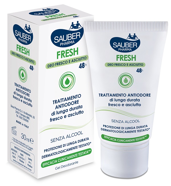 SAUBER FRESH DEODORANTE GEL ASTUCCIO 30 ML - farmasorriso.com