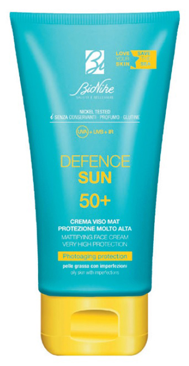 DEFENCE SUN CREMA VISO MAT SPF50+ PROTEZIONE MOLTO ALTA 50 ML - farmasorriso.com