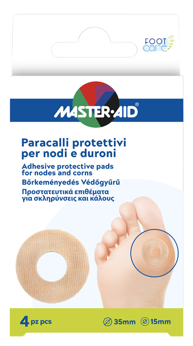 PARACALLI MASTER-AID FOOTCARE NODI E DURONI 4 PEZZI B8 - farmasorriso.com