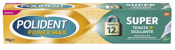 POLIDENT SUPER TENUTA+SIGILLANTE MENTA DELICATA ADESIVO PROTESI DENTALE 70 G - farmasorriso.com