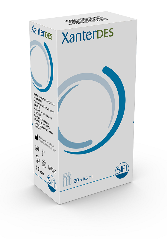 XANTERDES SOLUZIONE OFTALMICA 20 FLACONCINI MONODOSE DA 0,3 ML - farmasorriso.com