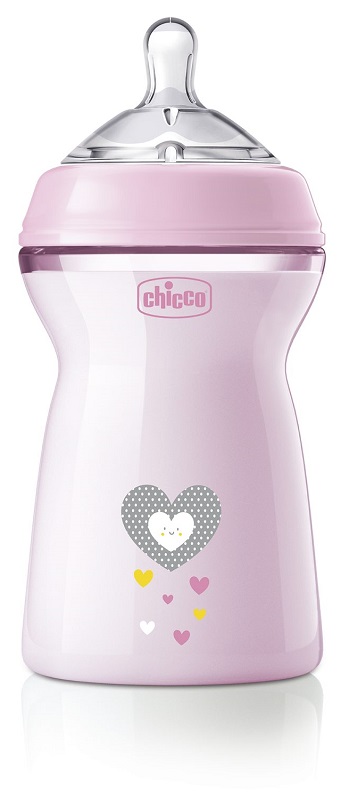 CHICCO BIBERON NAT FEEL PP 6M+ 330 ML BIMBA - farmasorriso.com