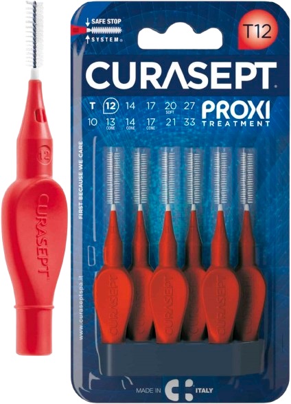 CURASEPT PROXI T12 ROSSO/RED 6 PEZZI - farmasorriso.com