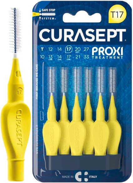 CURASEPT PROXI T17 GIALLO/YELLOW 6 PEZZI - farmasorriso.com