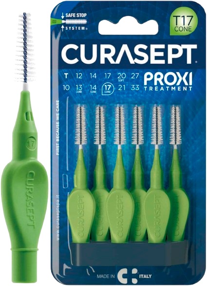 CURASEPT PROXI T17 CONE VERDE/GREEN 6 PEZZI - farmasorriso.com