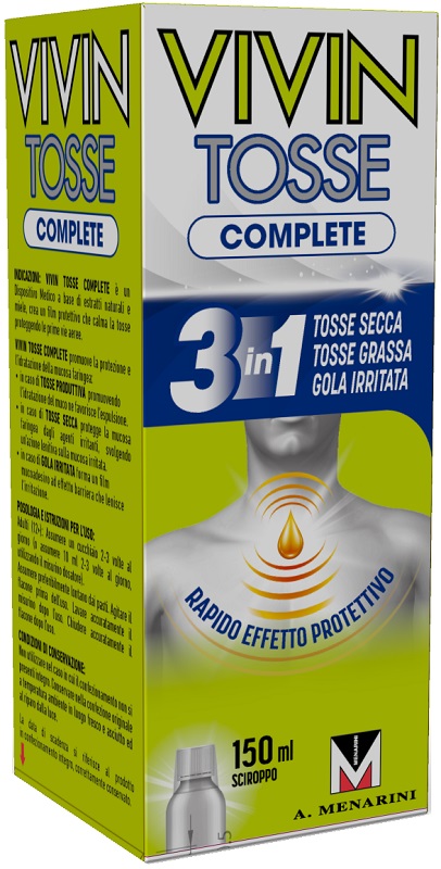 VIVIN TOSSE COMPLETE SCIROPPO PER TOSSE 150 ML - farmasorriso.com