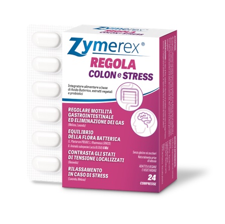 ZYMEREX REGOLA COLON E STRESS 24 COMPRESSE - farmasorriso.com