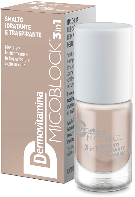 DERMOVITAMINA MICOBLOCK 3IN1 SMALTO IDRATANTE E TRASPIRANTE BEIGE 5 ML - farmasorriso.com