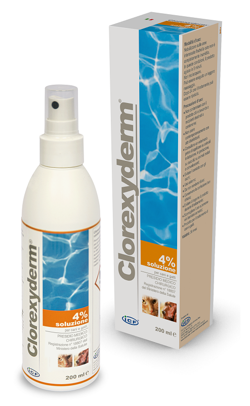 CLOREXYDERM SOLUZIONE 4% 200 ML - farmasorriso.com