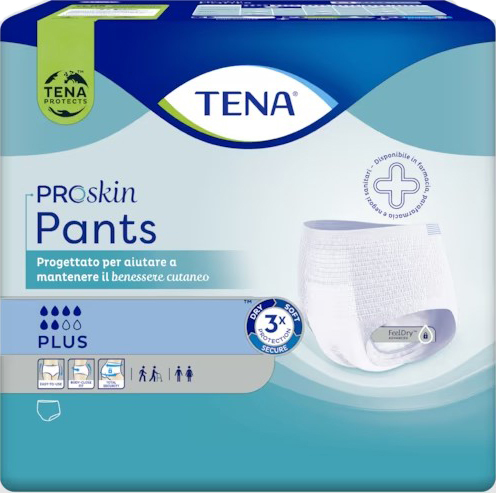 PANNOLONE PER INCONTINENZA TENA PANTS PLUS LARGE 14 PEZZI - farmasorriso.com